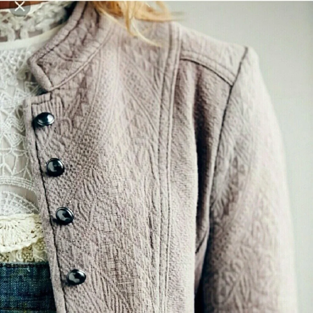 Free People Military Ruffles Jacket - Picture 7 of 13